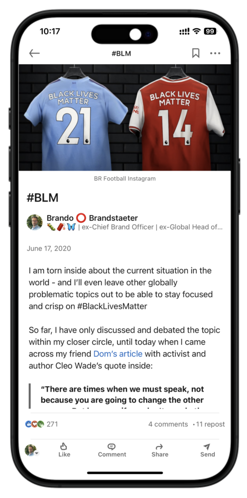 #BLM - Black Lives Matter - 2020 - LinkedIn - Article- Brand0 - BrandoGroup