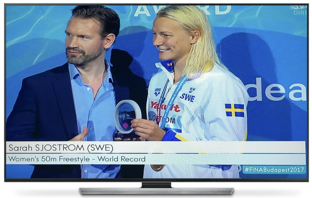 FINA - Midea - World Record Sponsor - Sarah Sjostrom - Brando Brandstaeter - Budapest 2017 - BrandoGroup